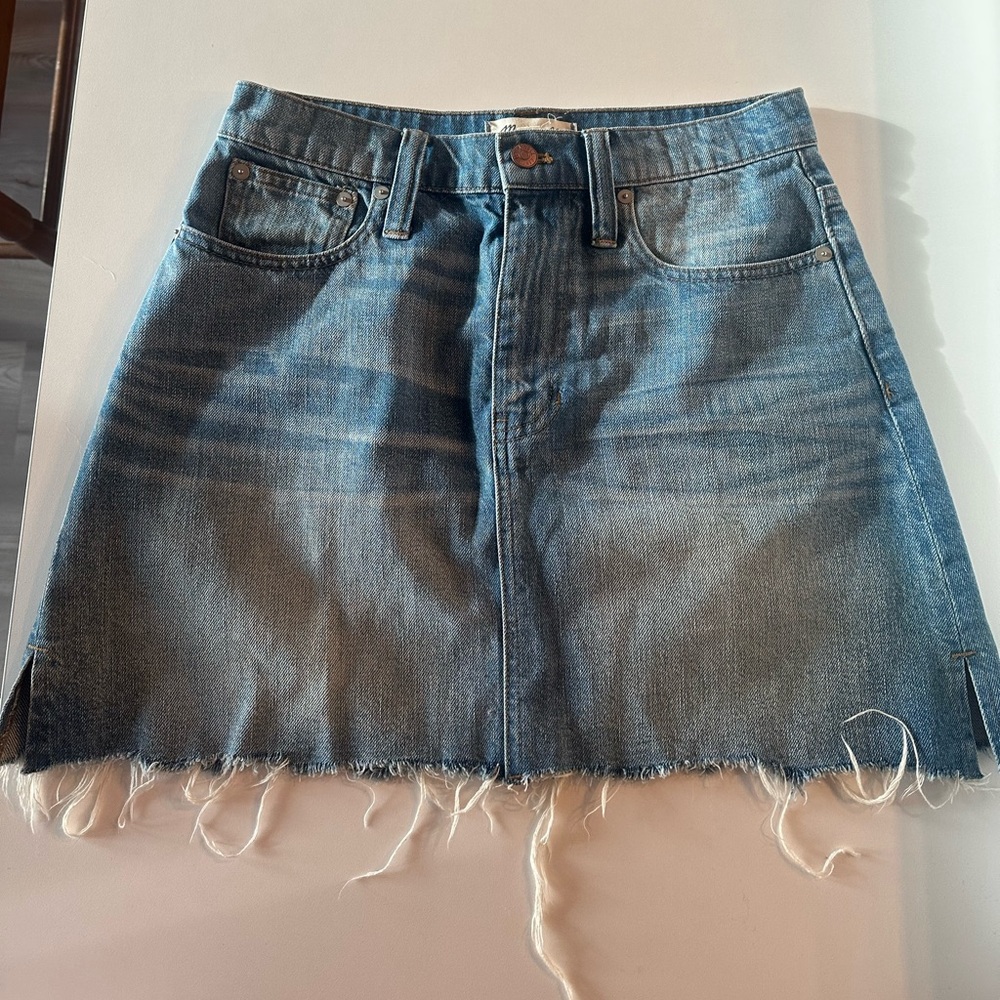 Madewell denim skirt